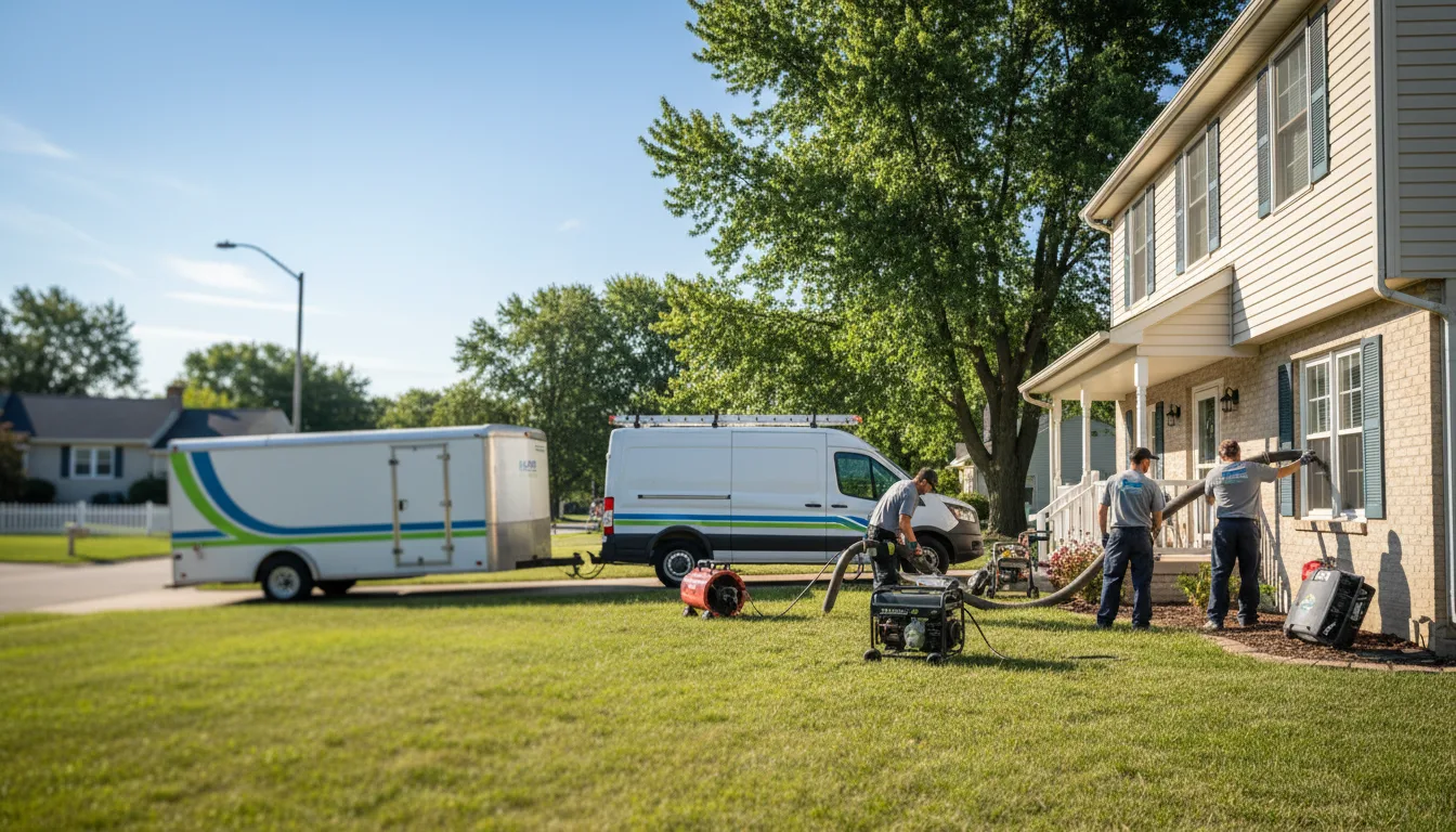 Flooded Basement Restoration And Cleanup With Repair in Gridley, IL near me